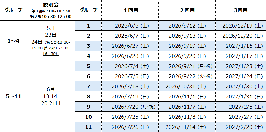 YMoCスケジュール7月まで